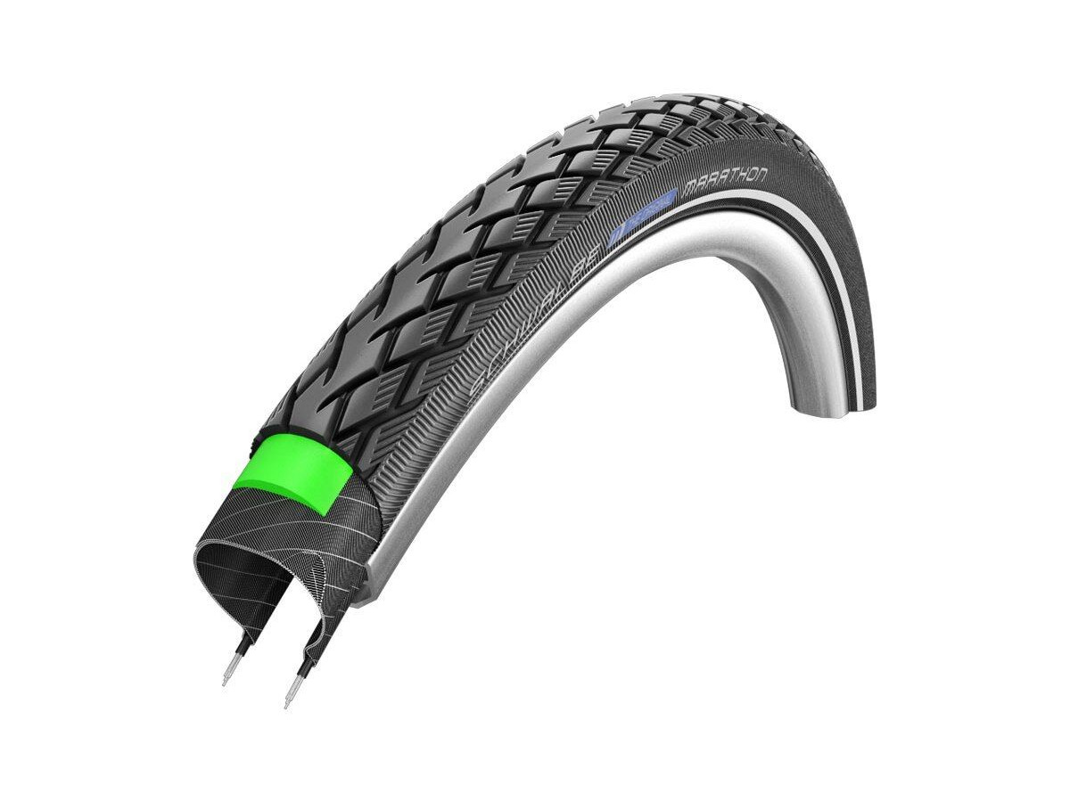 SCHWALBE Marathon tyre, reflective click to zoom image