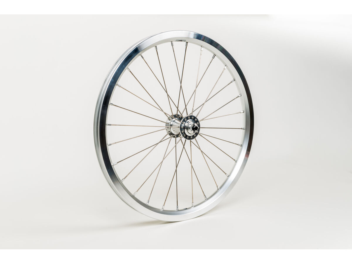 BROMPTON Superlight Front Wheel - Silver click to zoom image
