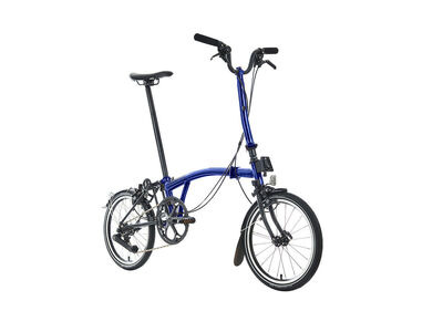 BROMPTON P-Line - 4 Speed - High Handlebar - Premium Colours  Bolt Blue Lacquer  click to zoom image