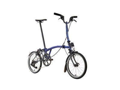 BROMPTON P-Line - 4 Speed - Mid Handlebar - Premium Colours  Bolt Blue Lacquer  click to zoom image