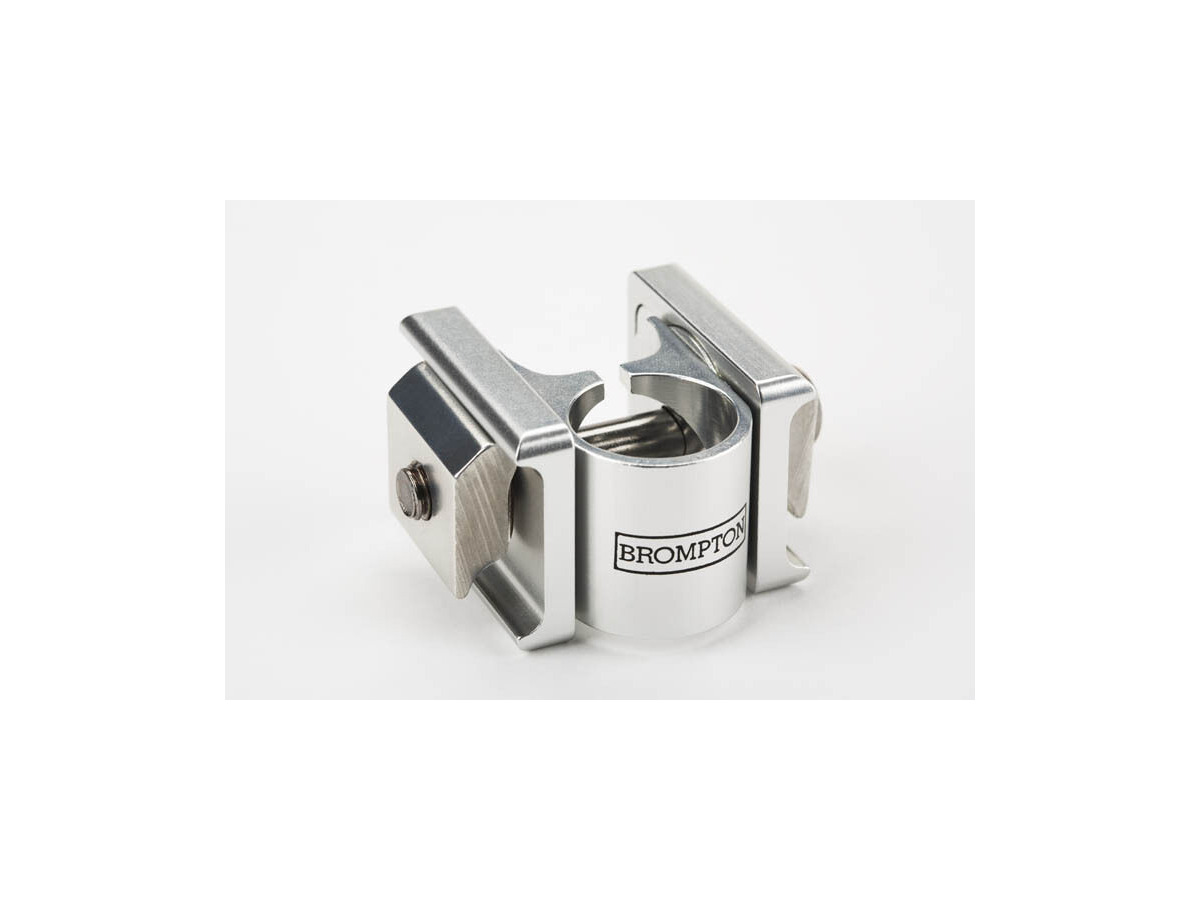 BROMPTON Pentaclip Saddle Clamp Silver click to zoom image