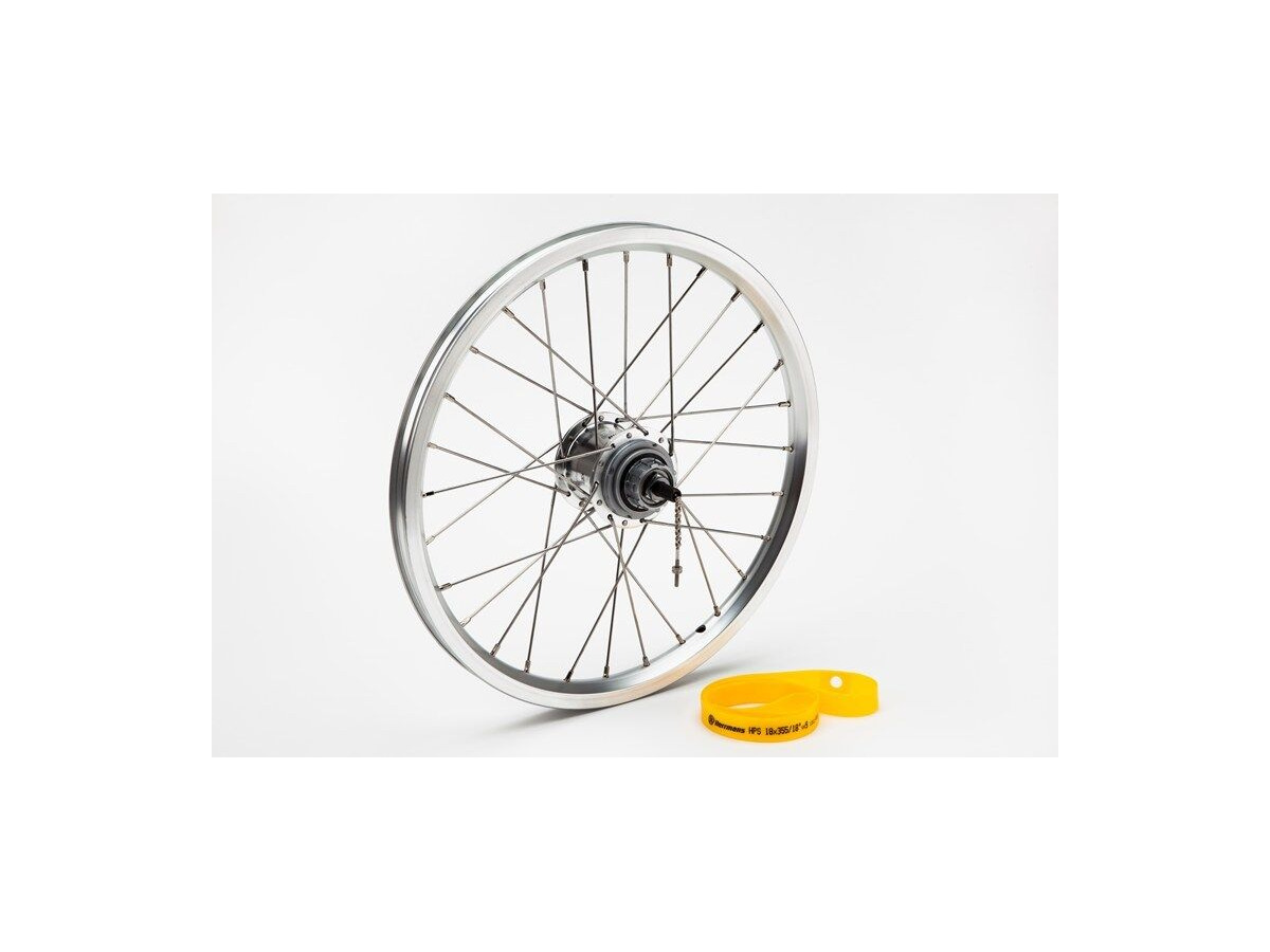 BROMPTON 6 speed rear wheel with Brompton Wide Range hub click to zoom image