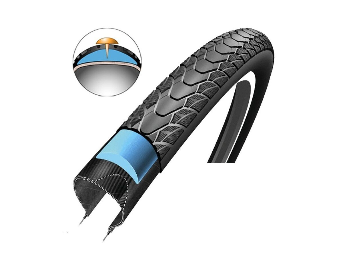 SCHWALBE Marathon Plus tyre, reflective click to zoom image