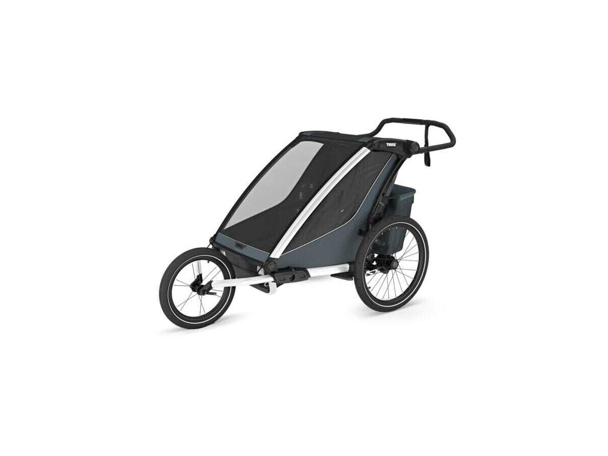 THULE Chariot Cross 2 Double child carrier with cycling and strolling kit click to zoom image