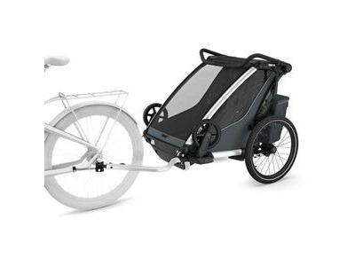 THULE Chariot Cross 2 Double child carrier with cycling and strolling kit click to zoom image