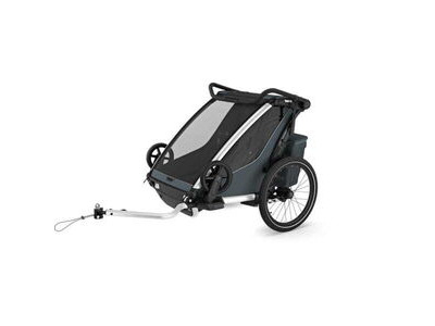 THULE Chariot Cross 2 Double child carrier with cycling and strolling kit click to zoom image