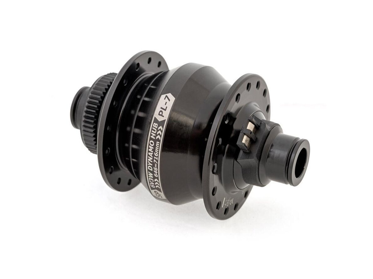 SP PL-7 Power Dynamo Hub Front - 6V-3W - 12x100mm Maxle type. Centrelock Disc. For 26"/700c wheels click to zoom image