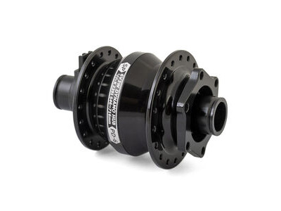 SP PD-6 Power Dynamo Hub Front - 6V-3W - 15x100mm Thru-Axle type. 6-Bolt Disc Mount. For 26"/700c wheels Black 36H Black  click to zoom image