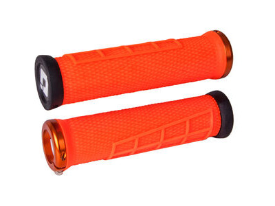 ODI Elite Flow MTB Lock On 130mm 130 mm Orange  click to zoom image