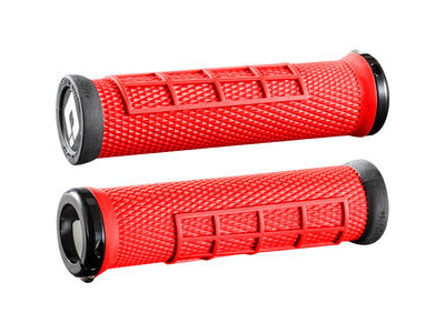 ODI Elite Flow MTB Lock On 130mm 130 mm Red  click to zoom image