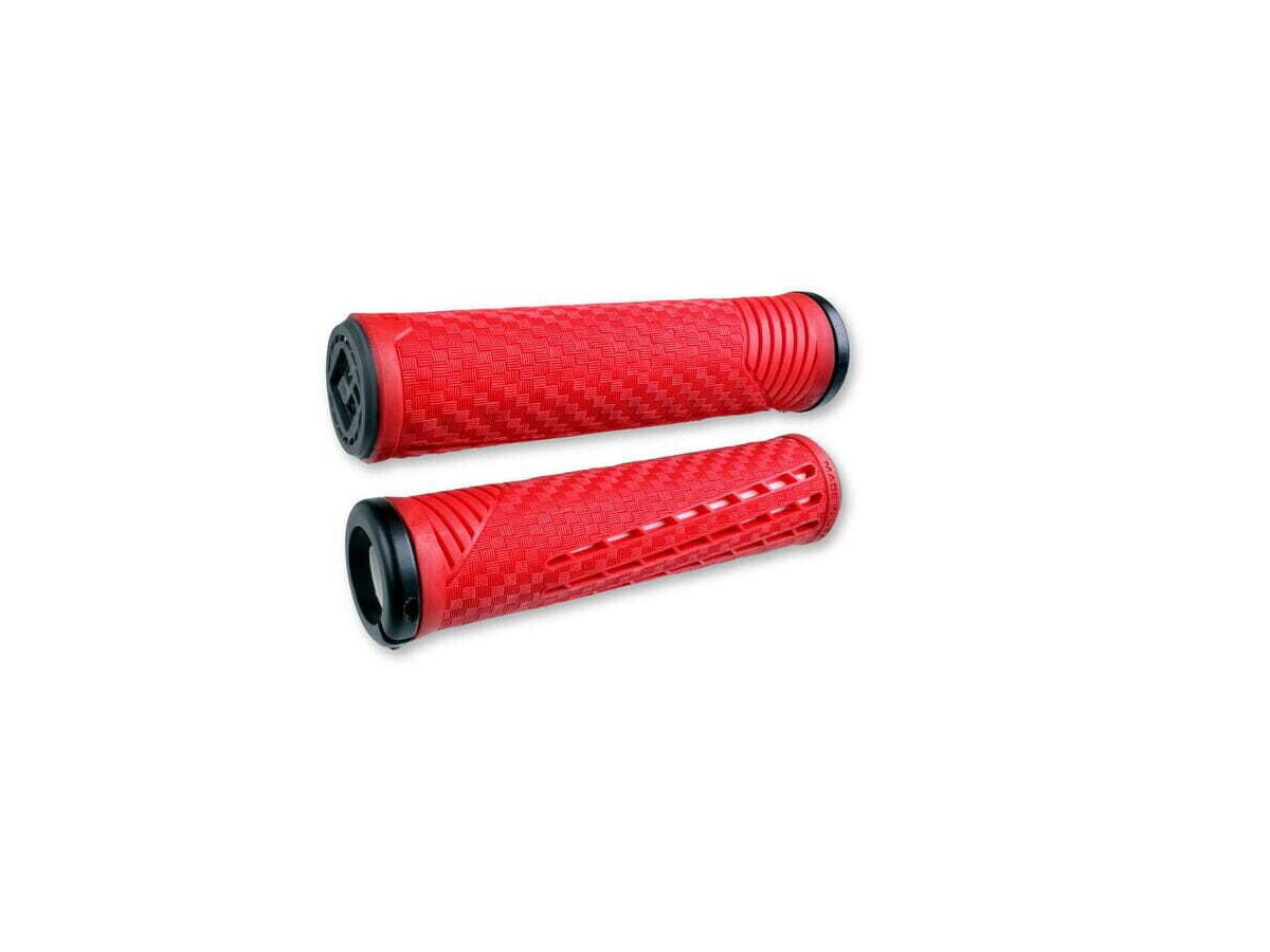 ODI CF BMX / MTB Lock On Grips 135mm - Red / White click to zoom image