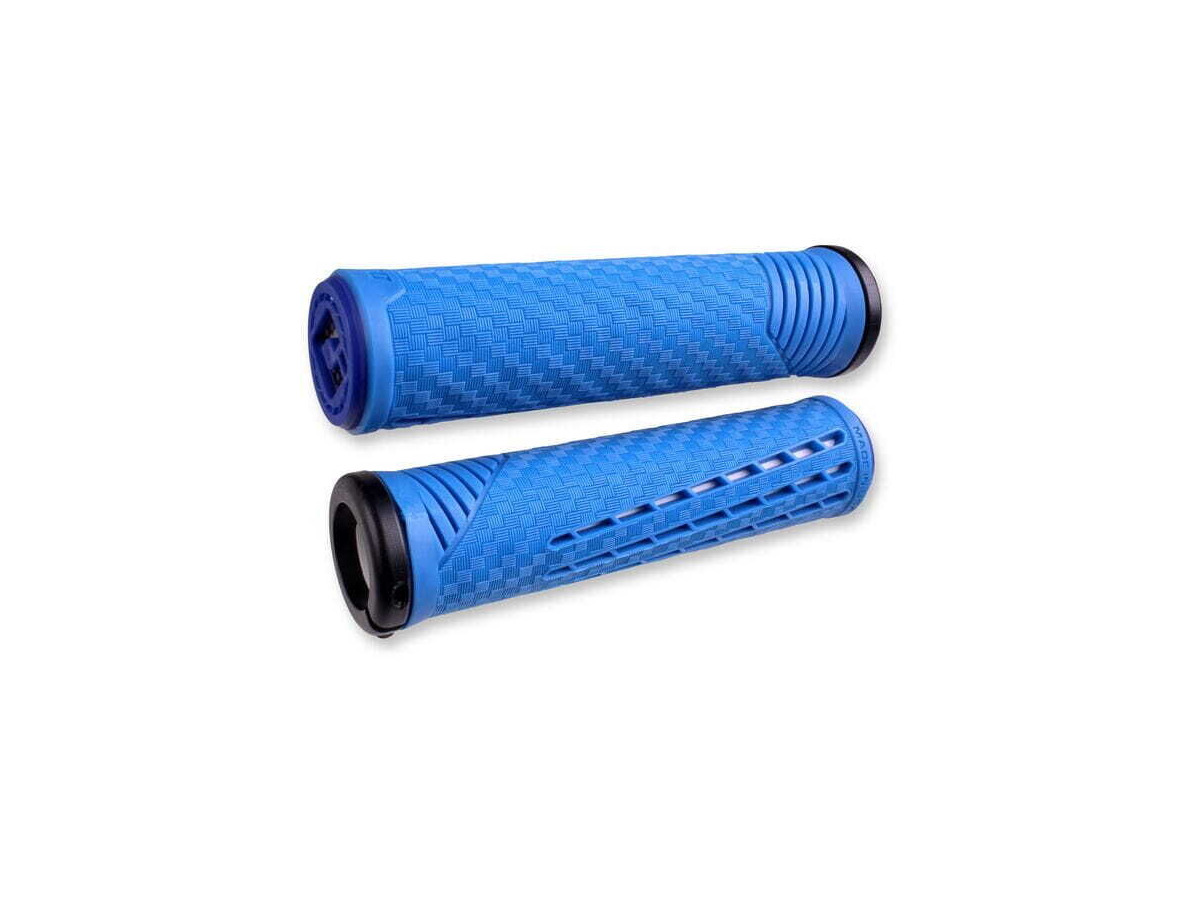 ODI CF BMX / MTB Lock On Grips 135mm - Blue / White click to zoom image
