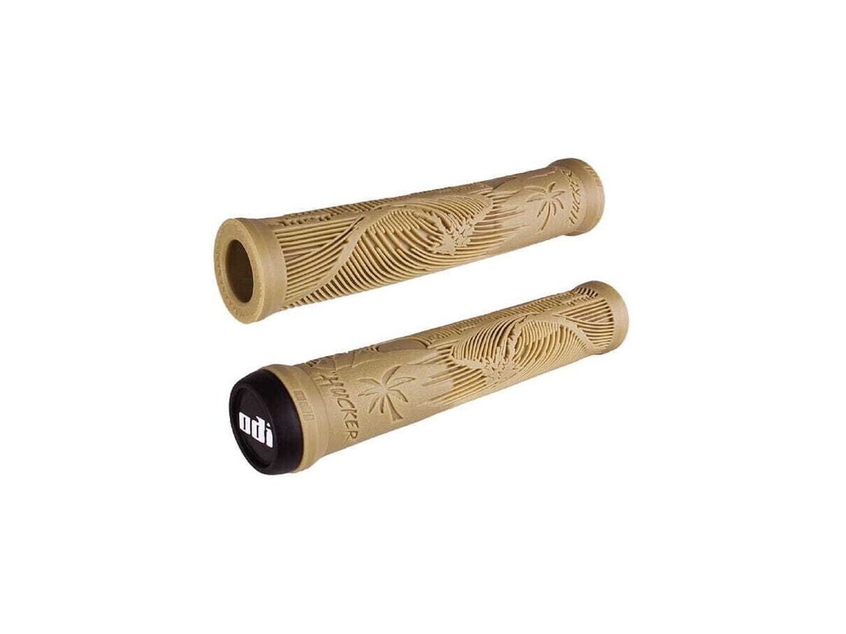 ODI Hucker BMX Grips NO Flange 160mm - Tan click to zoom image