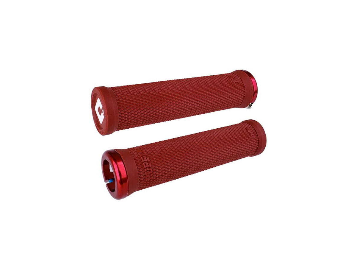 ODI Ruffian v2.1 MTB Lock On Grips 135mm - Dark Red click to zoom image