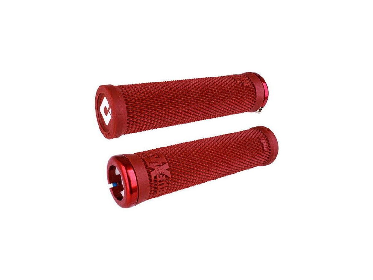 ODI Ruffian XL v2.1 MTB Lock On Grips 135mm - Dark Red click to zoom image