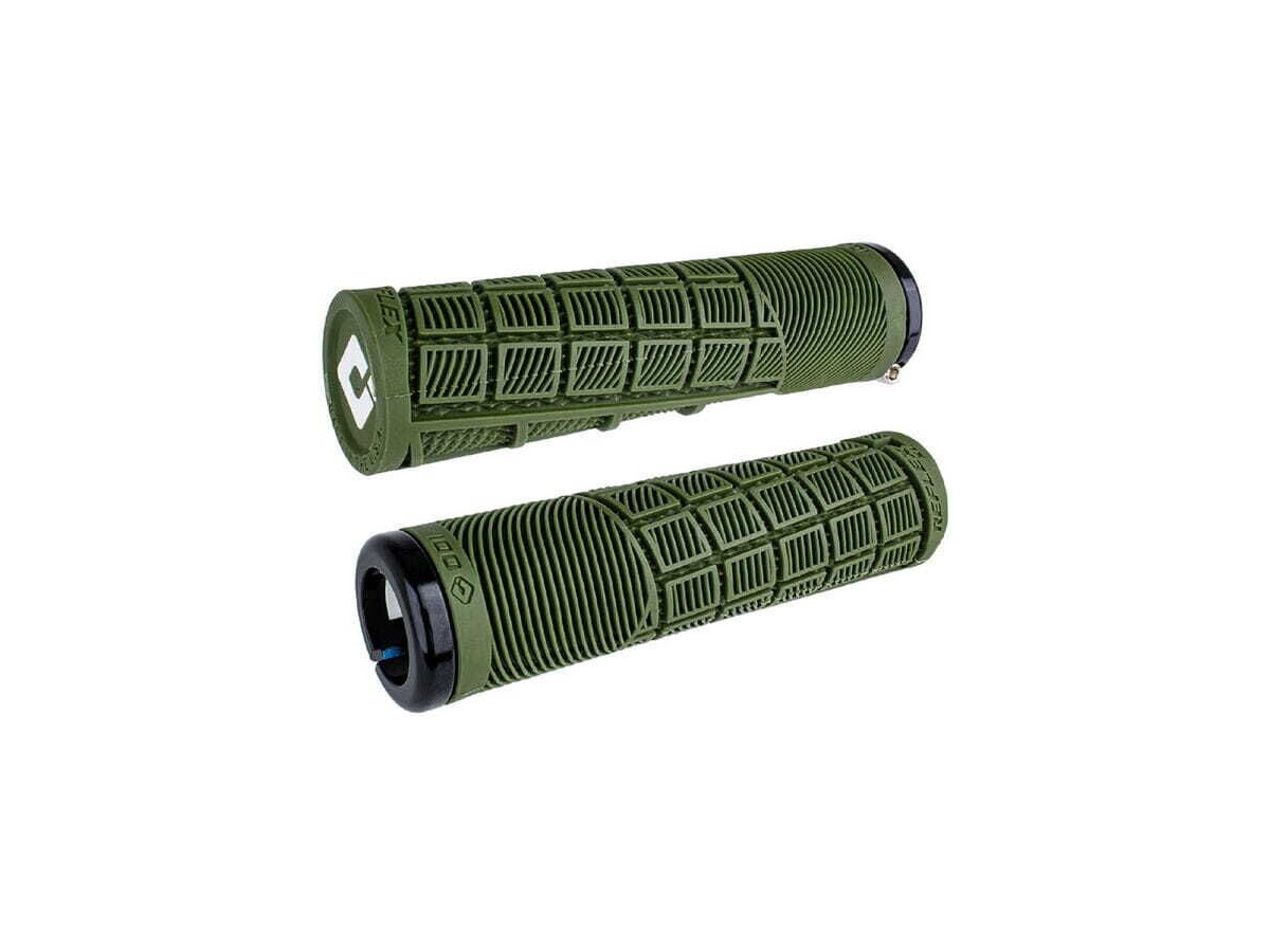 ODI Reflex XL MTB Lock On Grips 135mm - Army Green click to zoom image