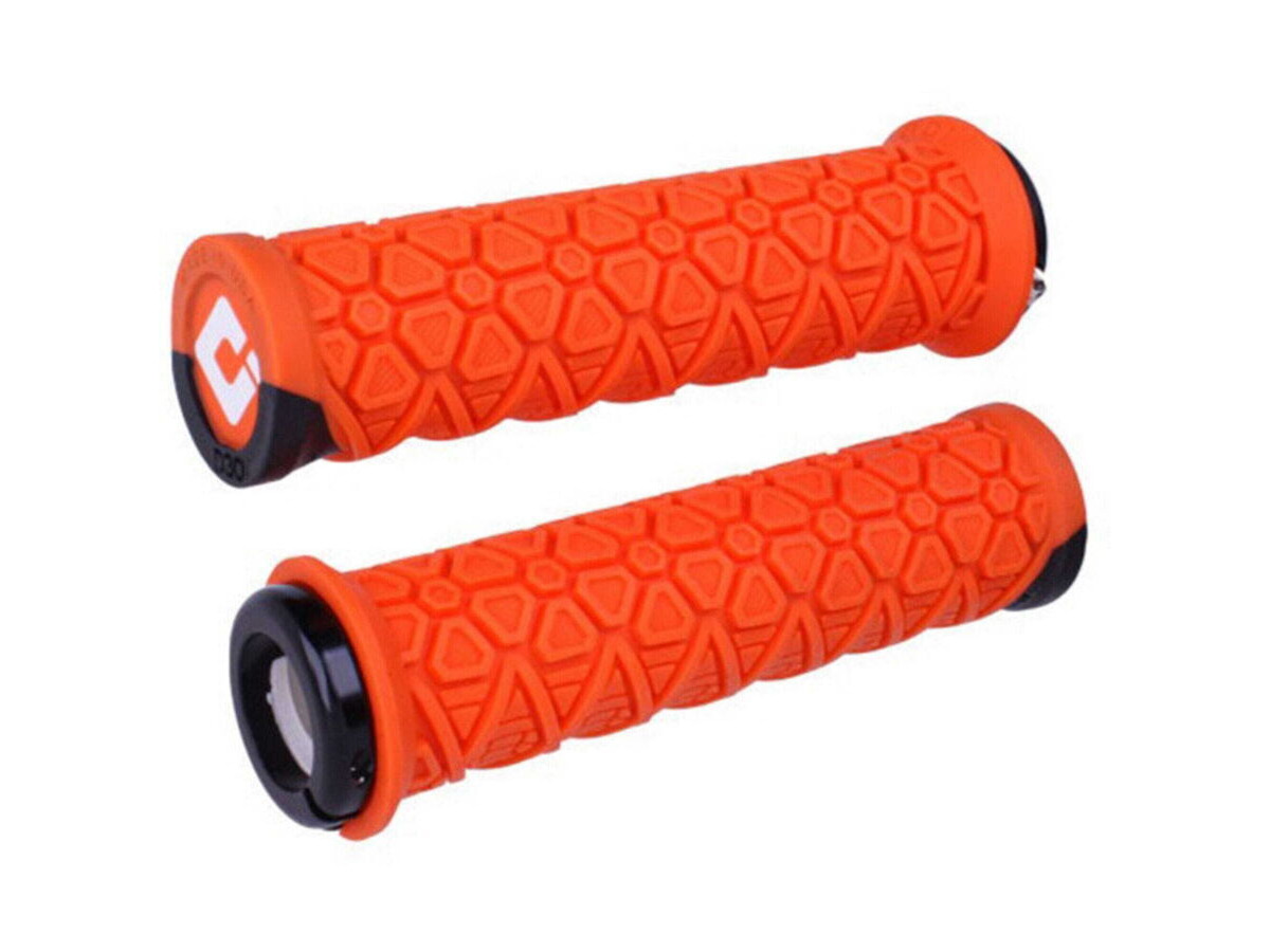 ODI Vanquish MTB Lock On Grips 135mm - Orange - featuring D30 click to zoom image