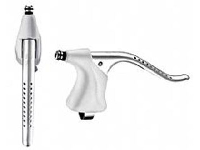 Dia-Compe Gran Compe 202H Road Levers 23.8mm White/Silver  click to zoom image