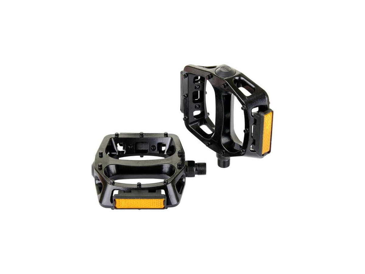 M-PART Essential Alloy platform pedals with moulded pins, 9/16 inch thread click to zoom image