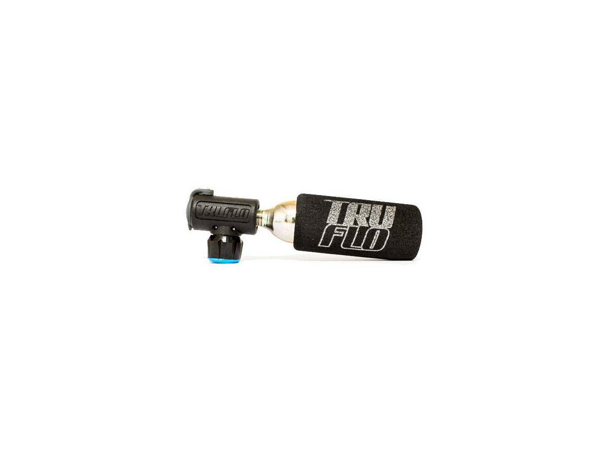 TRUFLO Minoot CO2 pump with 16 gram cartridge, Presta and Schrader click to zoom image