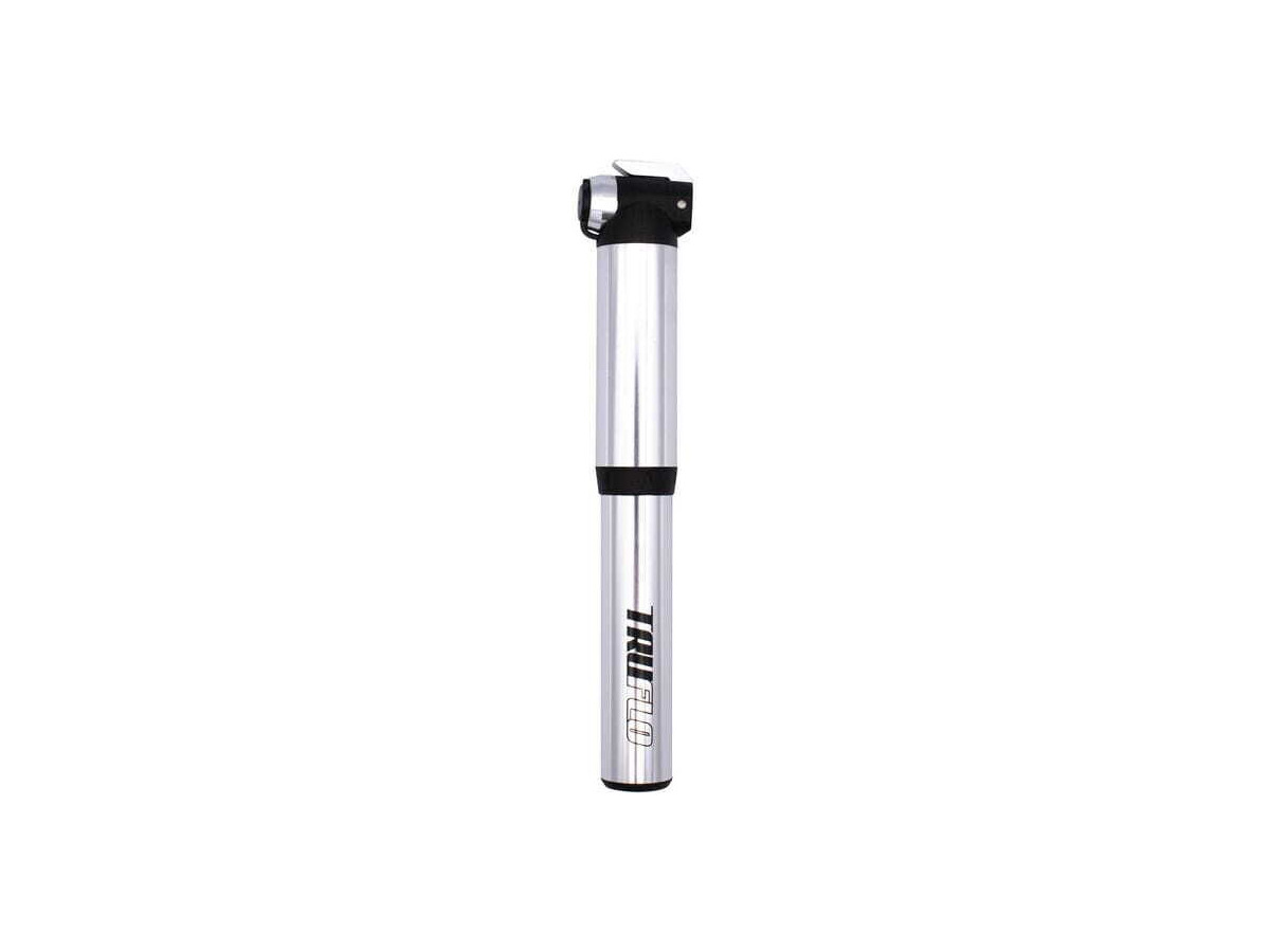 TRUFLO Road+ CNC high pressure pump, flexi head, presta & Schrader, Silver click to zoom image