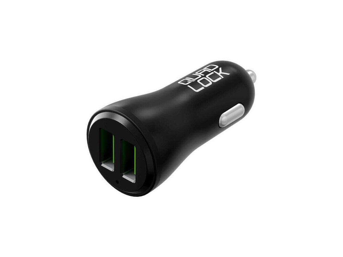 QUADLOCK Dual USB 12V Car Charger click to zoom image