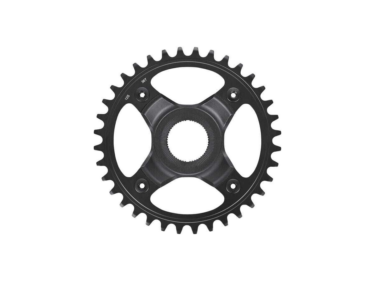 SHIMANO STEPS SM-CRE70-12-B chainring, 12-speed, 36T without chain guard, for chain line 55 mm click to zoom image