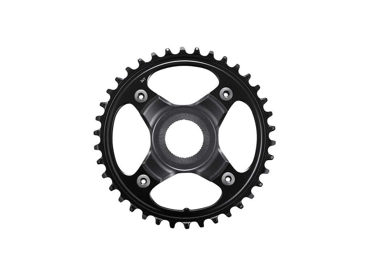 SHIMANO STEPS SM-CRE80-12-B chainring, 12-speed, 34T without chain guard, for chain line 55 mm click to zoom image