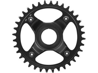 SHIMANO STEPS SM-CRE80-12-B chainring, 12-speed, 36T without chain guard, for chain line 55 mm