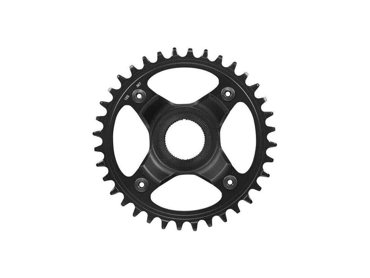 SHIMANO STEPS SM-CRE80-12-B chainring, 12-speed, 36T without chain guard, for chain line 55 mm click to zoom image
