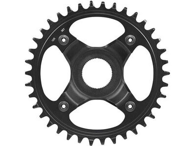 SHIMANO STEPS SM-CRE80-12-B chainring, 12-speed, 38T without chain guard, for chain line 55 mm