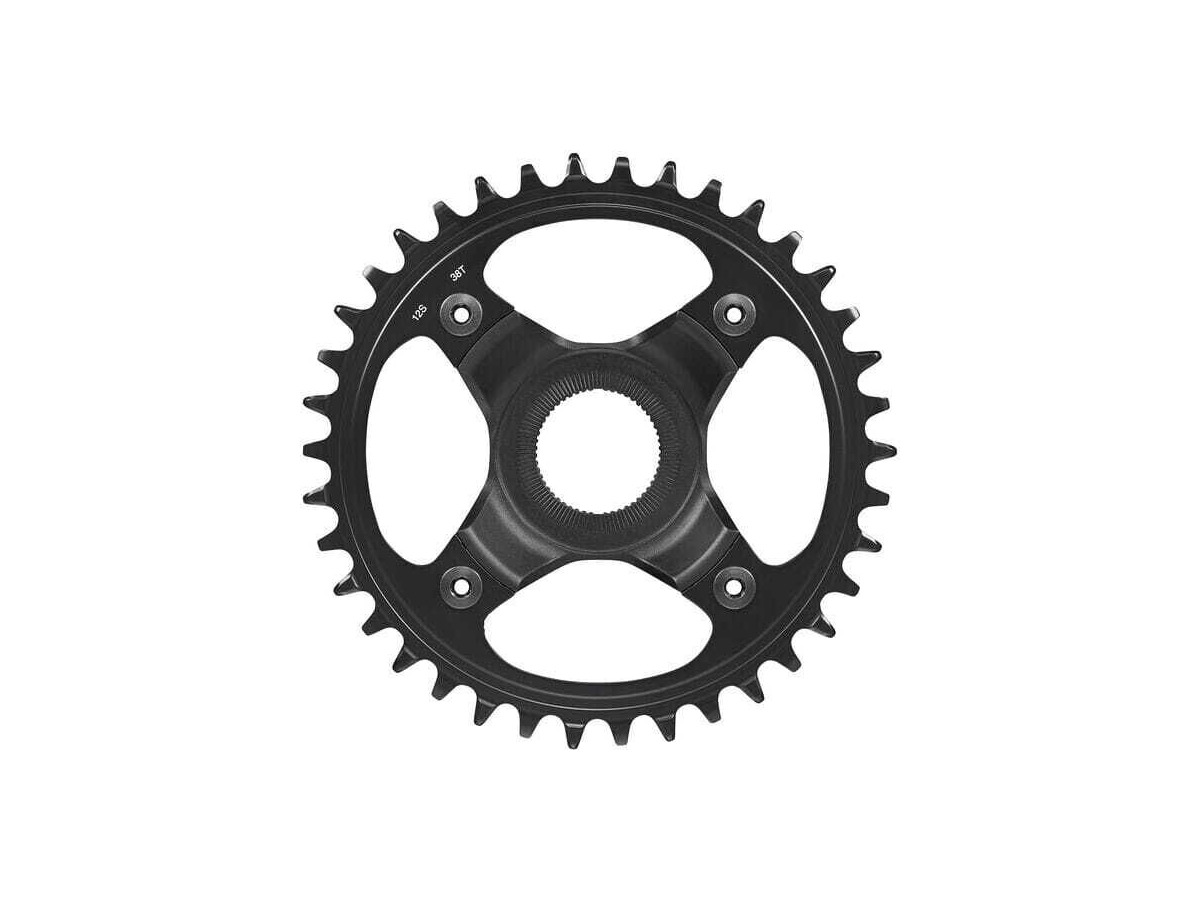 SHIMANO STEPS SM-CRE80-12-B chainring, 12-speed, 38T without chain guard, for chain line 55 mm click to zoom image