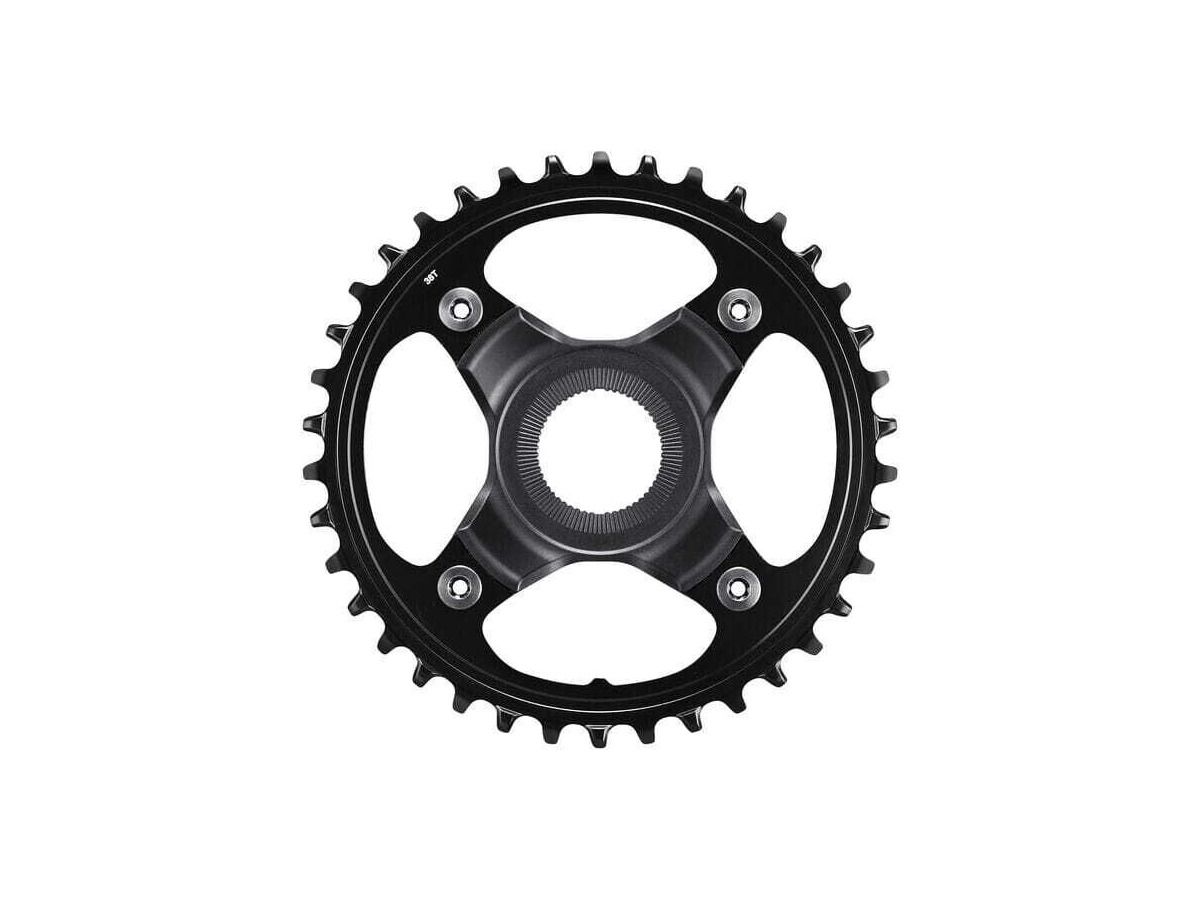 SHIMANO STEPS SM-CRE80-B chainring, 38T without chain guard, for chain line 55 mm, black click to zoom image
