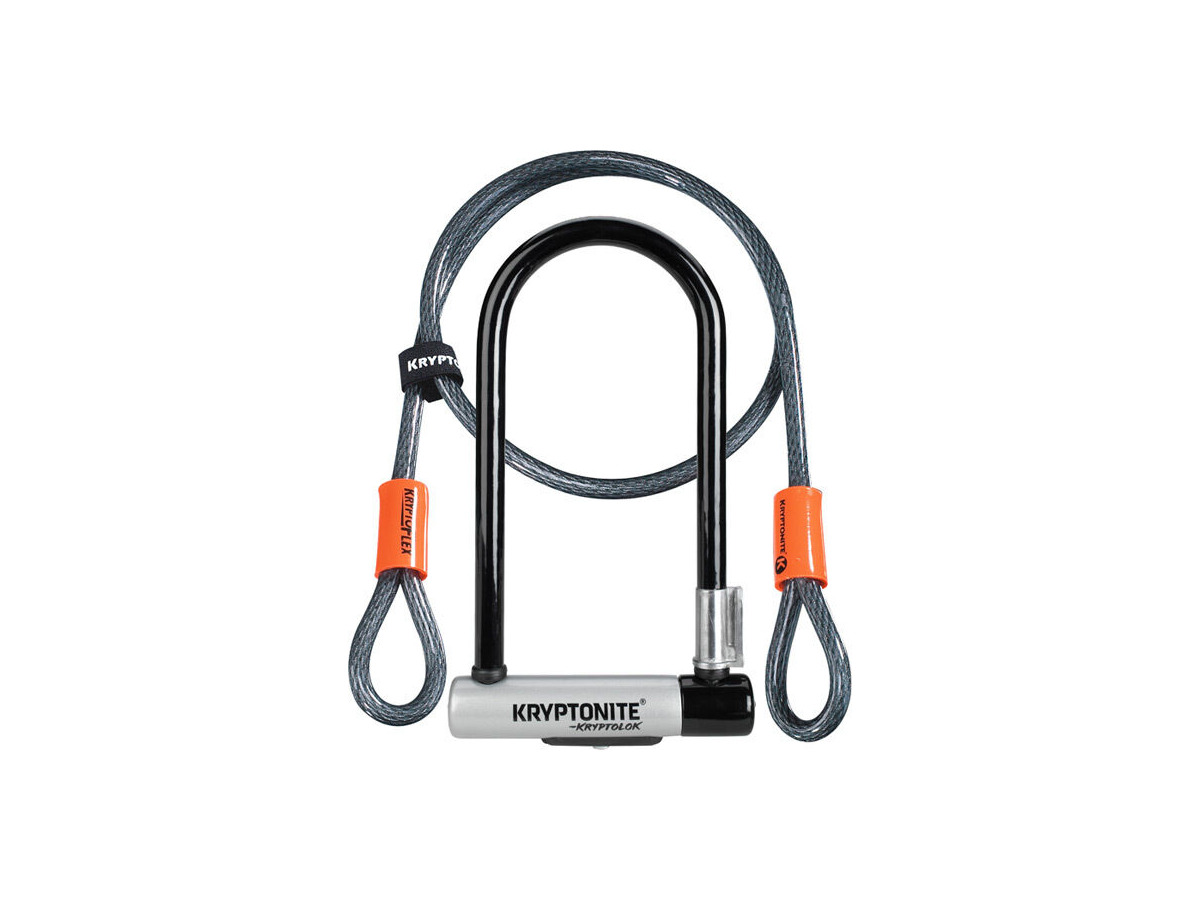 KRYPTONITE KryptoLok Standard U-lock with 4 foot Kryptoflex cable click to zoom image