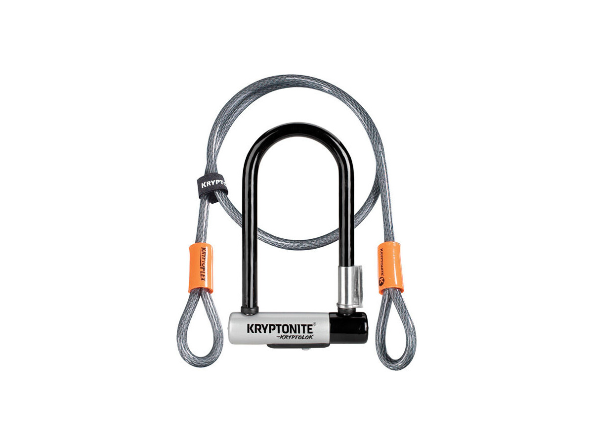 KRYPTONITE Kryptolok Mini-7 w/ Flex Cable & Flexframe Bracket click to zoom image