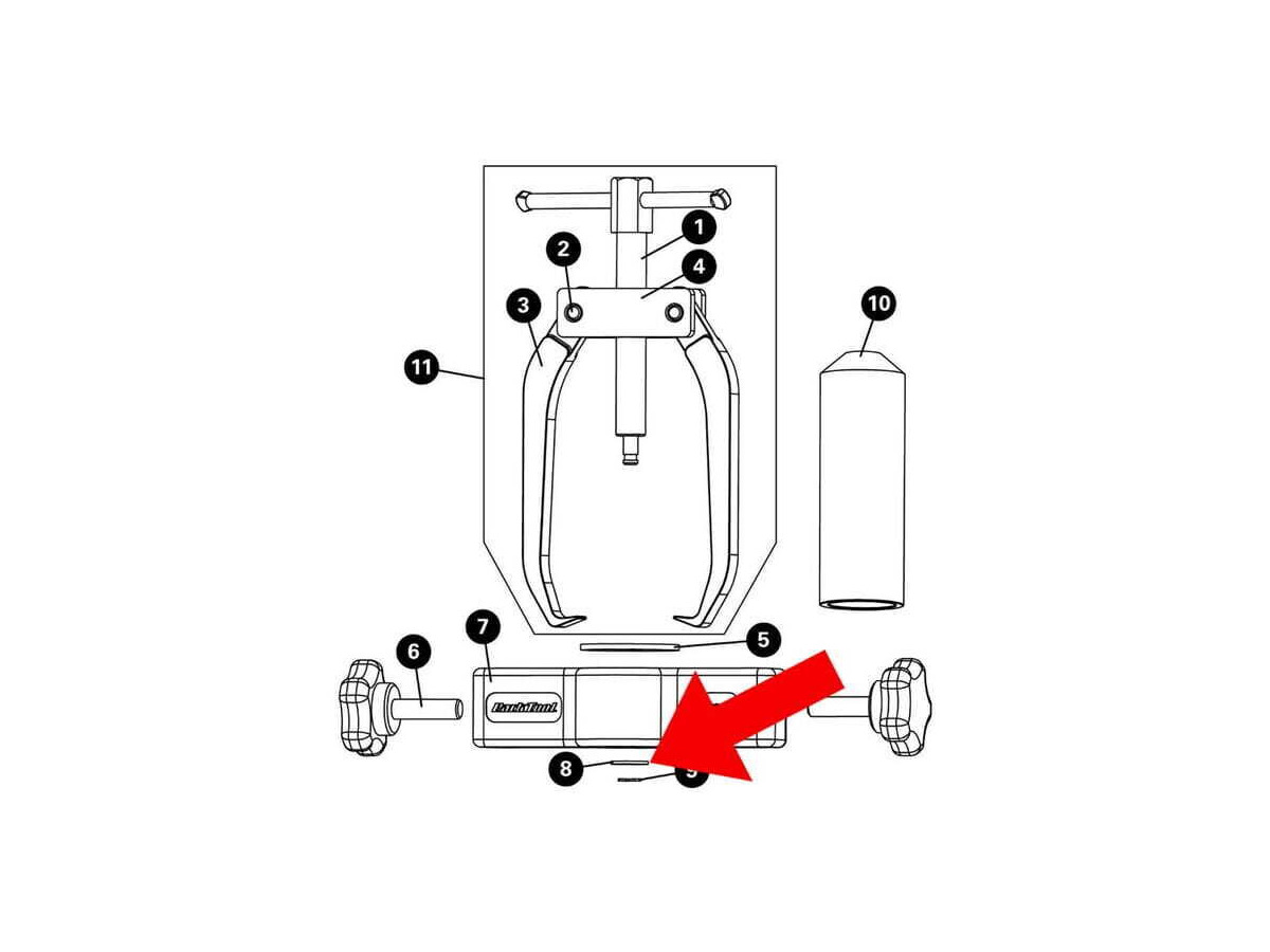 PARK 132S - No 8 Washer From CBP-3 click to zoom image