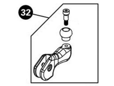 PARK 1966A Cam handle assembly