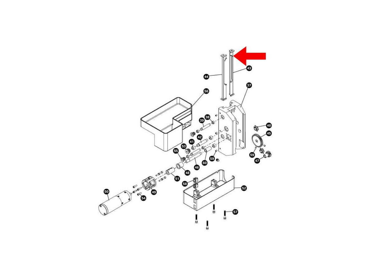 PARK 2129.2 - Carriage Bearing, Right - PRS-33/PRS-33.2 click to zoom image