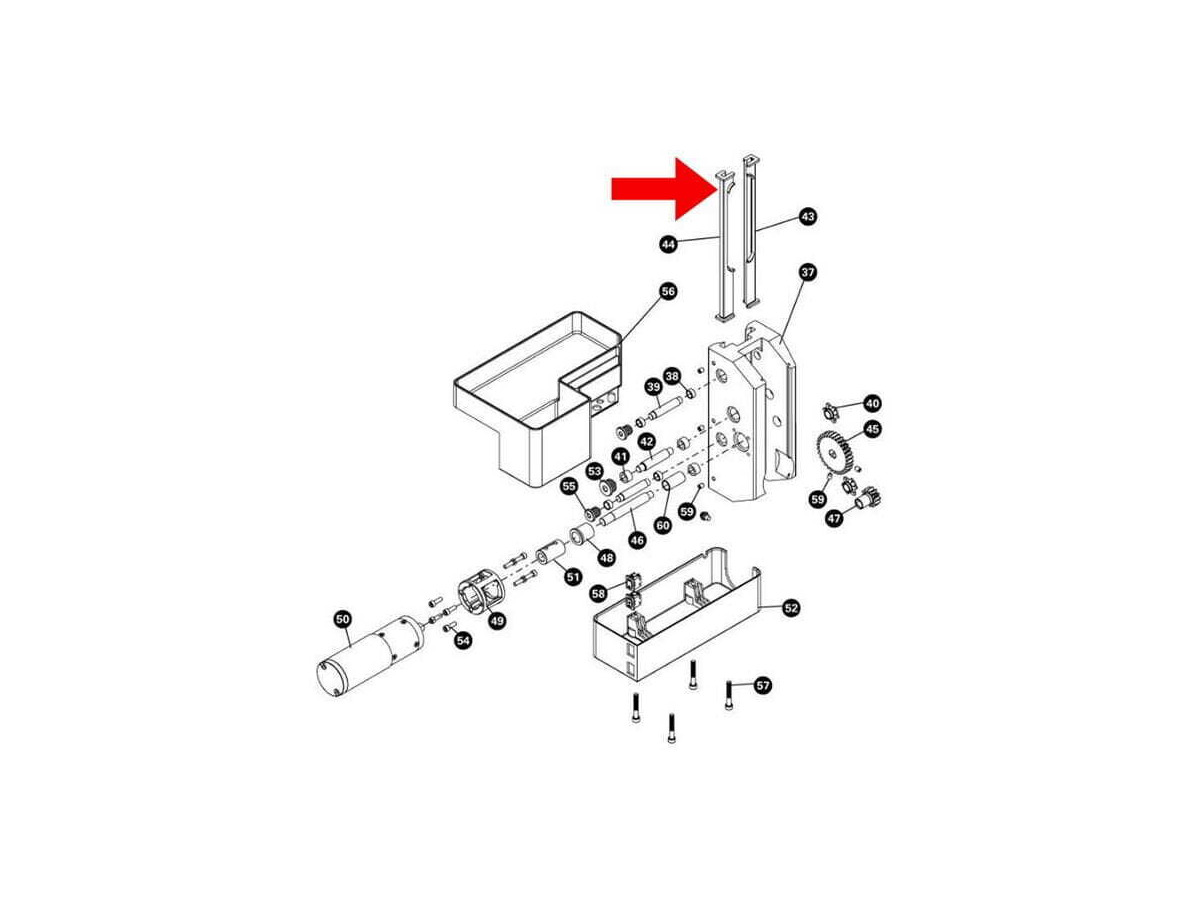 PARK 2130.2 - Carriage Bearing, Left - PRS-33/PRS-33.2 click to zoom image
