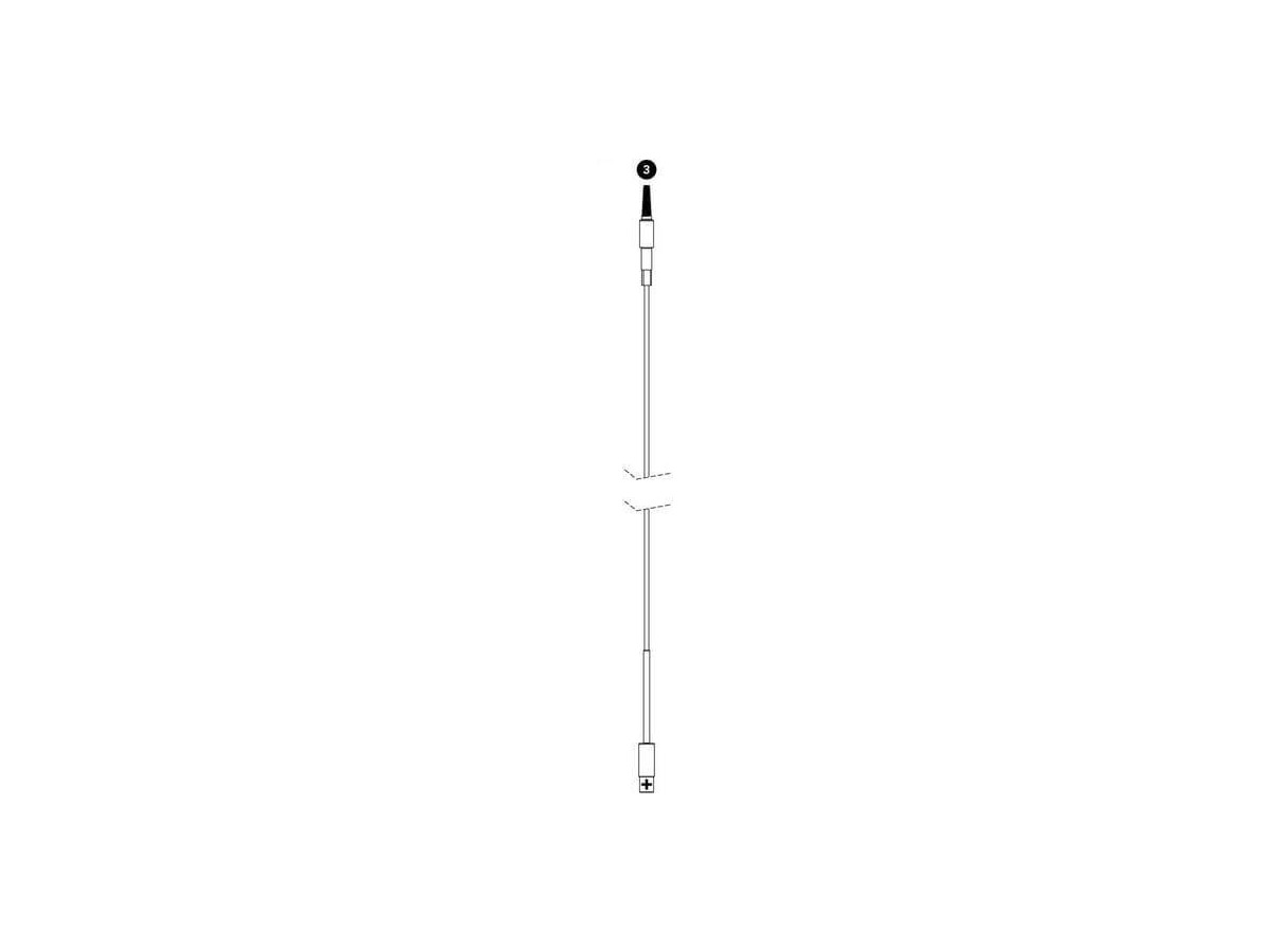 PARK 346.2 - IR-1.3 Replacement Cable With Barbed Adapter click to zoom image