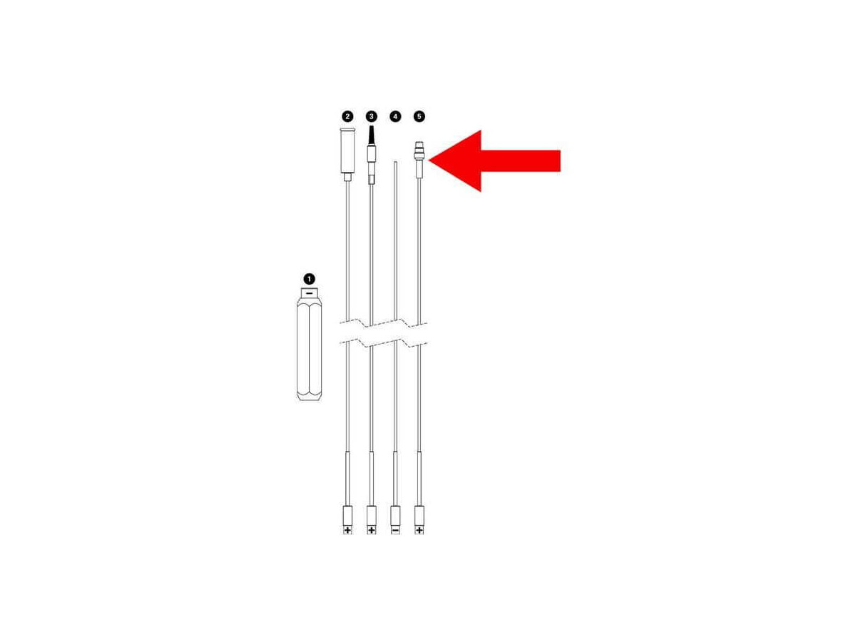 PARK 348 - IR-1.2 Replacement Cable with Di2 Adapter click to zoom image