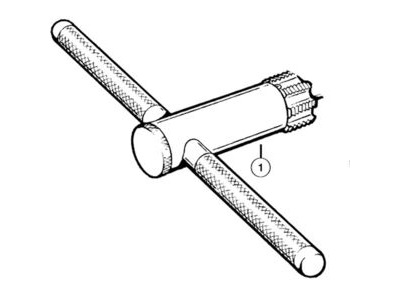 PARK 676 Handle weldment with arbour for BTS1