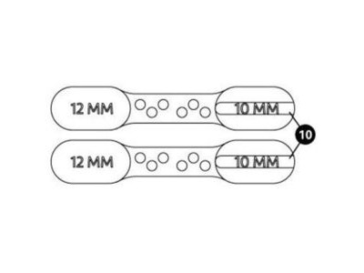 PARK 2581-2 10/12 mm Brake bleed block for BKM and BKD 