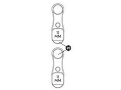 PARK 2615-2 11mm Brake bleed block BKM-1.2 and BKD-1.2