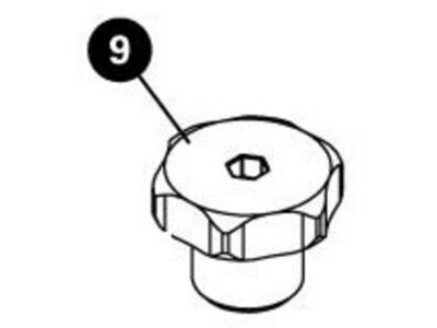 PARK 2174 A - Knob assembly for DT-5 and DT-5.2