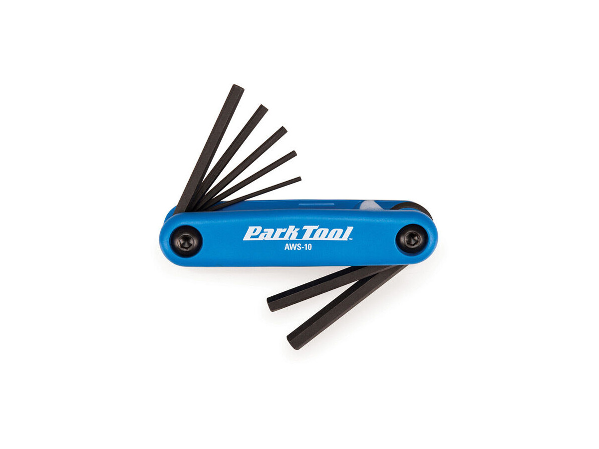 PARK AWS-10 Fold-Up Hex Wrench Set 1.5 to 6mm click to zoom image