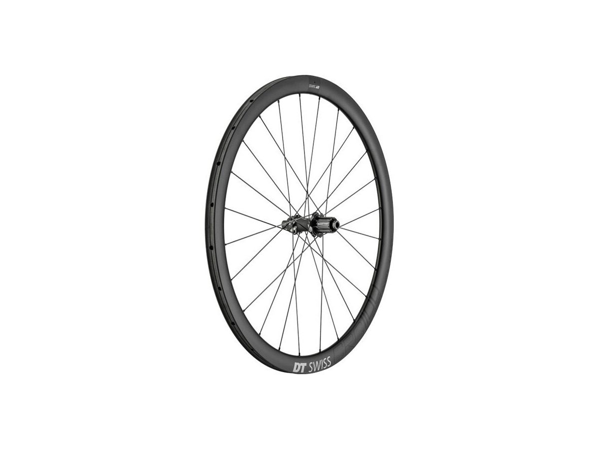 DT SWISS CRC 1100 SPLINE disc, carbon tubular 38 x 26mm, rear click to zoom image