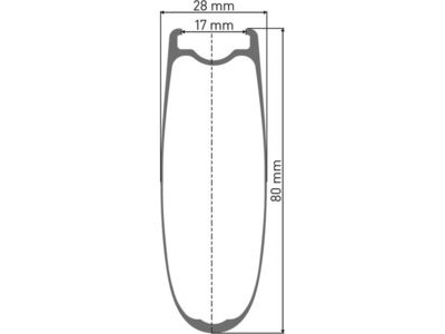 DT SWISS ARC 1100 DICUT wheel, carbon clincher 80 x 17 mm rim, rear click to zoom image