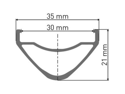 DT SWISS HX 1700 wheel, 30 mm rim, 15 x 110 m BOOST axle, 29 inch front click to zoom image