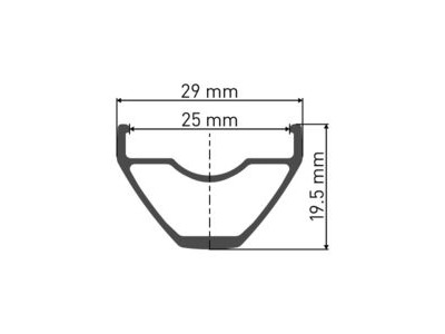 DT SWISS X 1900 wheel, 25 mm rim, 12 x 148 mm BOOST axle , 29 inch rear Sram XD click to zoom image